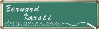 Bernard Karsli Visitenkarte